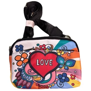 Bolso Bandolera Brighton Power of Love Multicolor Retro Heart Love Essentials Nuevo - Imagen 1 de 8