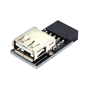 Connecteur Adaptateur USB 9 Broches Vers 1 Port, Carte MèRe Interne PC, Con5797 - Zdjęcie 1 z 9