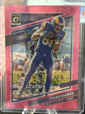 2021 Panini Donruss Optic - Pink Velocity Prizm #184 Tyler Higbee /79 - Image 1 of 2