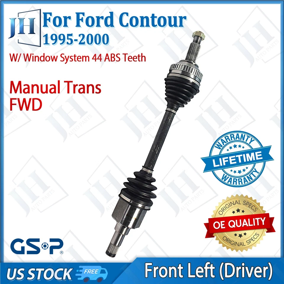 Eje CV conductor delantero izquierdo original para Ford Contour Mystique 1995-00 tracción delantera manual Foto 1 de 4