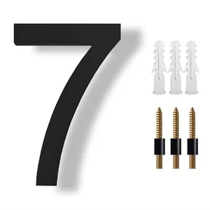 8 Inch Floating House Numbers Modern House Numbers for Address On House Outsi... - Picture 1 of 7