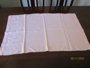 LARGE VINTAGE APRICOT LINEN GUEST TOWEL - Picture 1 of 7