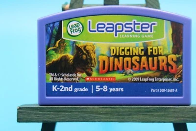 LeapFrog Leapster Learning Game Scholastic Digging for Dinosaurs - Tested - Image 1 of 4