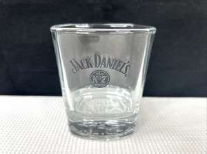 Jack Daniels Old No 7 Logo 8 Oz Square Rocks Glass Lowball Etched Logo Barware - Picture 1 of 5