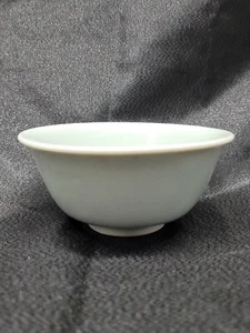 Antique Japanese celadon porcelain bowl 4 inch Fuku blue mark # 4660 - Picture 1 of 24