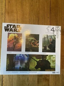 Star Wars The MANDALORIAN 4 PUZZLES Set 3x 300, 1x 500 Piezas Rompecabezas Nuevo - Imagen 1 de 9