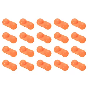 20 Pcs Fishing Double Rattle Beads Catfish Fishing Bell to Attract Fish, Orange - Picture 1 of 6