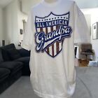 White Red Blue All American Grandpa T Shirt Size Xl 46/48 Brand New With Tags