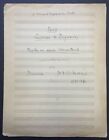 Darius MILHAUD : "Trois Caprices de Paganini" - avec page de titre autographe