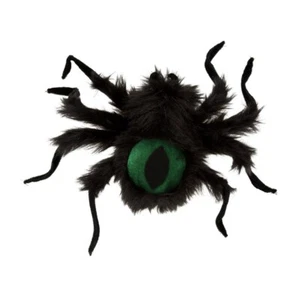 Decorazione top tavolo ragno peluche Happy Halloween - nero/verde 🙂️ NUOVO - Foto 1 di 2