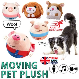 Puppy Ball Active Moving Pet Plush Toy Singing Dog ChKHing Squeaker Toys UK New - Picture 1 of 31