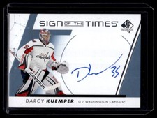 2022-23 SP Authentic Sign of the Times Darcy Kuemper Auto #SOTT-DK