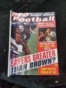 Otoño 1966 revista especial deportiva Joe Namath Gale Sayers - Imagen 1 de 3