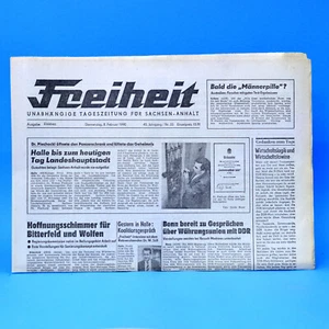 DDR Freiheit 08. Februar 1990 | 08.02.1990 SED Eisleben Geburtstag Hochzeit - Bild 1 von 1