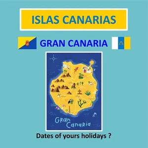 MAGNET CANARY ISLANDS - GRAN CANARIA - HOLIDAYS SOUVENIR - Picture 1 of 1