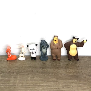 Masha And The Bear Toys Lot Figures Figurines Cake Toppers Collectible Set 6 - Picture 1 of 11
