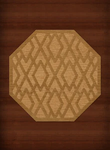 Yellow Diamond Lines Criss-Cross Bordered Transitional Area Rug Geometric DV1 - Picture 1 of 35