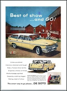 1958 DeSoto Fireflite Station Wagon Automobile PRINT AD BX3 - Picture 1 of 1