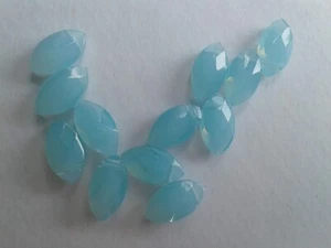 12 Faceted Blue Moonstone Beads. 15mm. Jewellery Making/Embellishments/Sewing - Picture 1 of 10