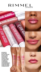 Brillo de labios Rimmel London 6 horas Stay Glossy 360 The Future is Pink - Imagen 1 de 6
