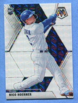 2020 Panini Chronicles Mosaic Nico Hoerner Rookie #17 White Prizm 16/25 - Image 1 of 2