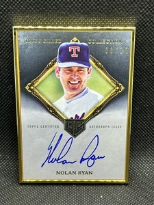 2023 Topps Gilded Nolan Ryan Gold Framed Hall of Famers Autograph Onyx /10 HOF