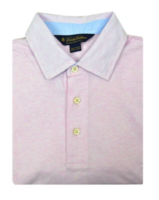 Brooks Brothers Heather Pink Slim Fit Soft Knit Polo Shirt Sz X-Large XL 3186-7 - Image 1 of 2
