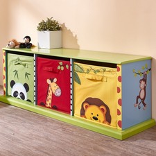 Contenitori giochi legno tela bambini Fantasy Fields Sunny Safari TD-0131A