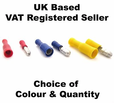 Electrical Bullet Crimp Connectors- Insulated Terminal connectors for Wiring - Image 1 of 4