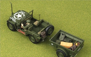 Forces of Valor 81008 Willys Jeep Diecast Model US Army, w/1 Figure 1:32. - Picture 1 of 14