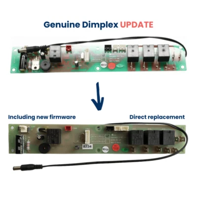 Dimplex 7511022 Original Hauptleiterplatte Leiterplatte Heizung/Feuer Ersatz Ersatzteil