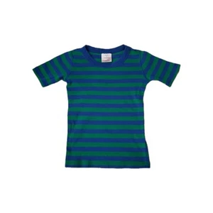Hanna Andersson size 8 130 cm Organic boys striped short-sleeved pajama shirt - Picture 1 of 6