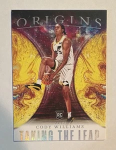 2024-25 Panini Origins - Taking the Leap Cody Williams #19 Rookie RC - Picture 1 of 2