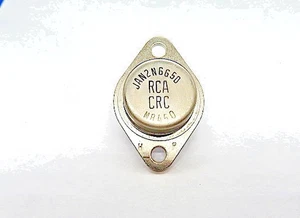 RCA JAN2N6650 BI-POLAR POWER TRANSISTOR PNP DRL 80V 10A MIL-PRF-19500/527 - Picture 1 of 3