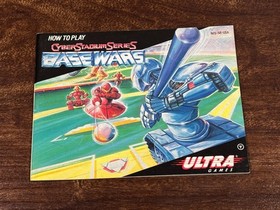 Base Wars Baseball Basewars Cyber Stadium Nintendo NES Instruction Manual Only