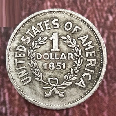 38MM Diameter Distressed White Copper Silver Coins - Image 1 of 4