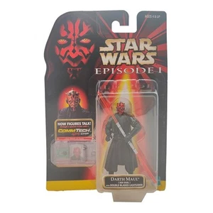 Star Wars Episodio 1 Darth Maul Jedi Duel CommTech Chip 3.75" Figura Hasbro 1998 - Imagen 1 de 8