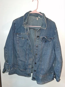 Chaqueta SJB Denim Mediana Abotonada Talla 1X - Imagen 1 de 2