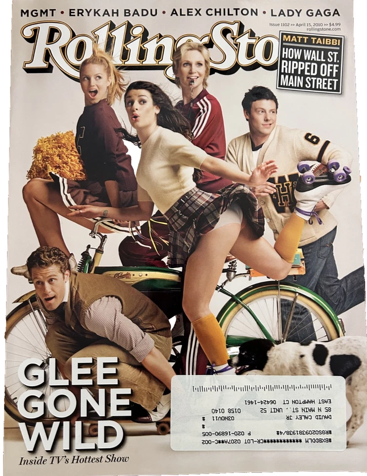 Rolling Stone Magazine Issue 1102 April 15, 2010 Glee Gone Wild Lady Gaga Foto 1 de 1
