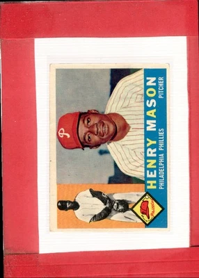 1960 Topps #331 Henry Mason VG/EX Very Good/Excellent RC Rookie Phillie ID:70138 - Image 1 of 2