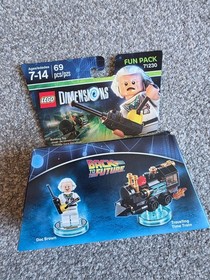 LEGO Dimensions Back to the Future Doc Brown & Train Fun Pack 71230 Retired NEW