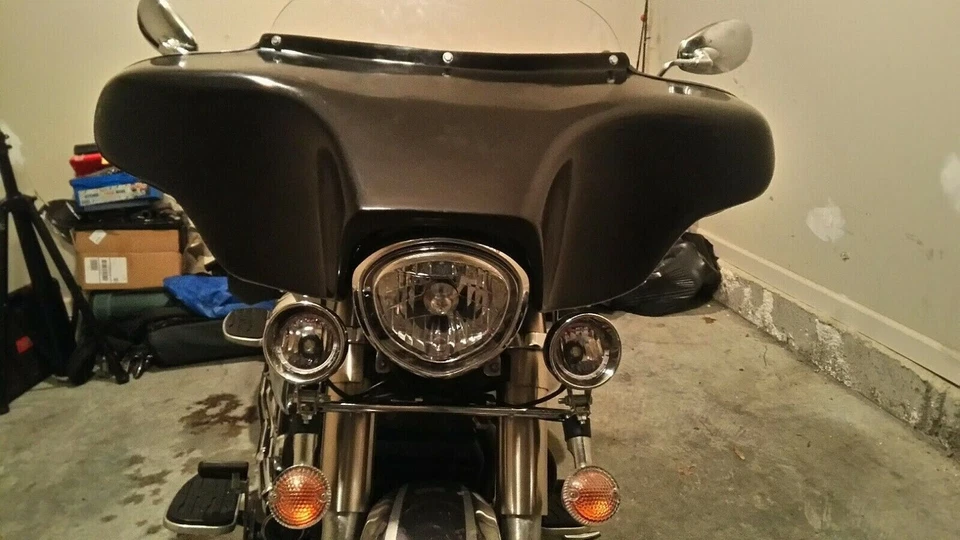 CARENADO BATWING PARABRISAS PARA YAMAHA VSTAR V STAR 1300 PROTECTOR AGUJEROS 5" Foto 1 de 4