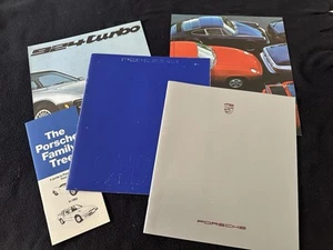 Juego de 5 folletos Porsche 1978-1988 '83 911SC '80 924 Turbo 930 911 Carrera catálogo - Imagen 1 de 19