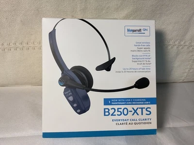 BLUEPARROTT Blue Parrot B250-XTS Bluetooth Trucker Headset - USB-C Wireless - New