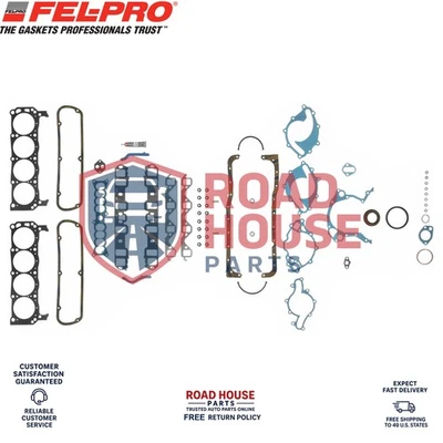 Juego completo de juntas FEL-PRO para Ford Mustang 5,0 L 1991-1995 con cabezal + admisión + bandeja de aceite Foto 1 de 4
