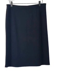 Exclusively Misook Black Pencil Skirt Size S Knee Length Pull-On 100% Acrylic - Picture 1 of 6