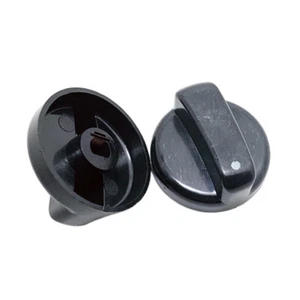 2PCS Kitchen Black Plastic Gas Stove Cooker Control Knobs DIY Accessories - Picture 1 of 9