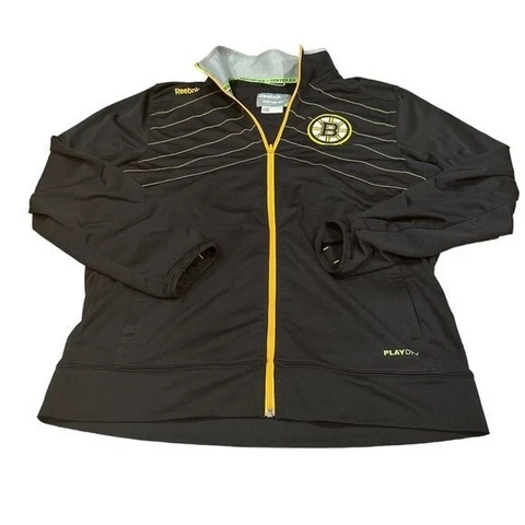 Boston bruins full zip sweatshirt men’s large sweater hockey nhl Bobby or Reebok Cover