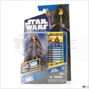 Star Wars The Clone Wars Jar Jar Binks CW65 Jedi Robe action figure Hasbro 2011 - Picture 1 of 2