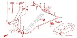 GENUINE HONDA CIVIC,BALLAD, R WINDSCREEN WASHER NOZZLE 76810-S01-004 - Picture 1 of 3